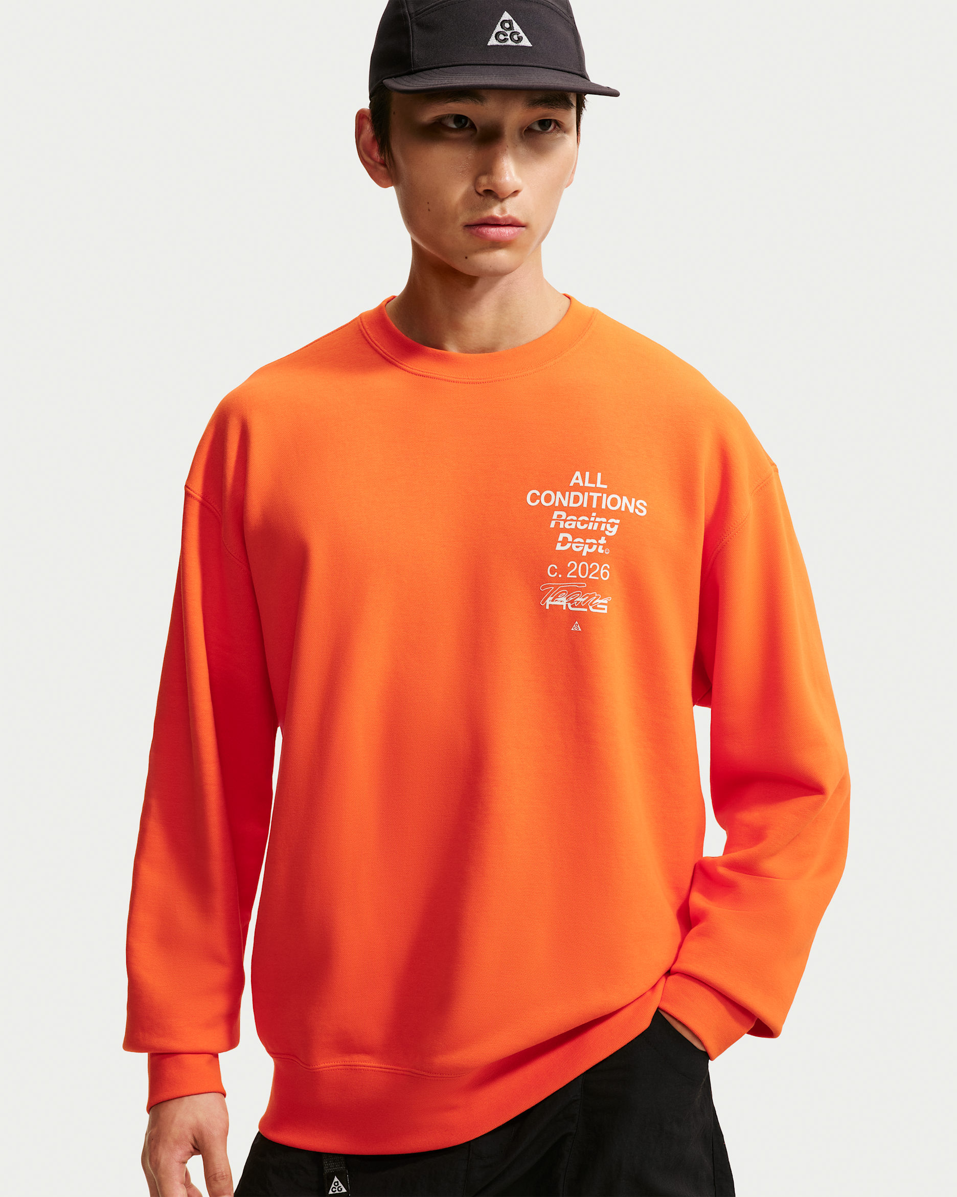 ACG 'Tuff Fleece' Men's Dri-FIT Crew-Neck Sweatshirt. Nike ID